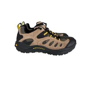 Merrell Reflex low hiking shoes in a birch and yellow colorway size 5.5 Y